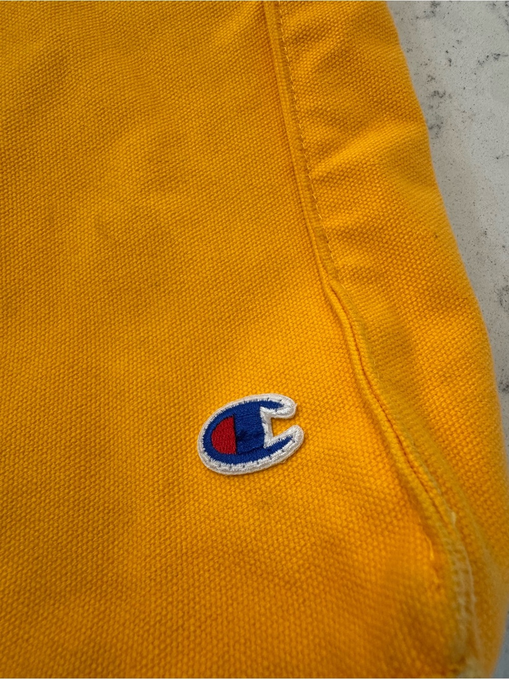 Champion Urban Outfitters 
Exclusive Canvas Zip Tote Bag Yellow book bag school - Picture 8 of 16